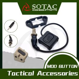 Accessoires sotac tactische modbutton lite tactische zaklamp mini -schakelaar mlok Keymod pic picatinny rail m300b m600 dbal peq sf plug