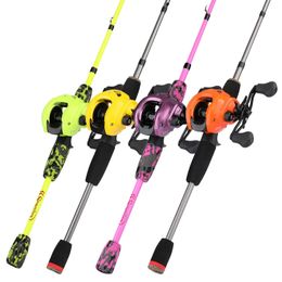 Accesorios Juego combinado de caña y carrete de pesca Sougayilang 17+1bb Alta velocidad 7.1:1 y 5 secciones Kit de pesca de caña de fundición de fibra de carbono ultraligera