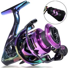 Accessoires Sougayilang Full Metal Fishing Reel Multicolour 6.0: 1 Roule de pêche à la bobine et ultralaise pour l'eau salée d'eau douce