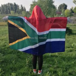 Accessoires Afrique du Sud Flag Cape Body Flag Banner 3x5ft 150x90cm Polyester World Country Sports Fan Flag Cape, Livraison gratuite