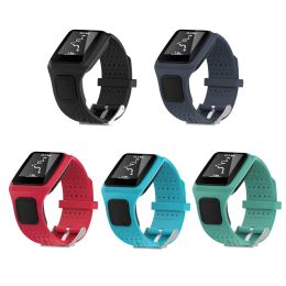 Accessoires Bracelet de montre carré en silicone Bracelet en caoutchouc de remplacement pour TomTom Runner 1 Series TomTom MultiSport GPS Sport Bracelets de montre