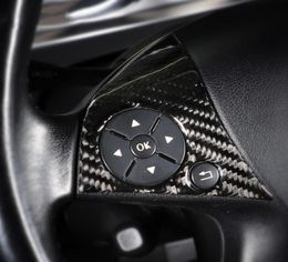 Accessoires autocollants pour mercedes W204 classe C en Fiber de carbone modification de voiture bouton intérieur boutons de volant de voiture cover4740821