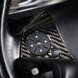 Accessoires autocollants pour mercedes W204 classe C fibre de carbone modification de voiture bouton intérieur volant boutons de voiture covers275s