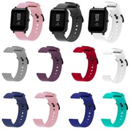 Sangle d'accessoires pour Huami Amazfit GTS GTR Watch Strap Bracelet Silicone Remplacement Band Breathable 20 mm pour Amazfit Bip Watch Accessoires