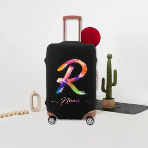 Accesorios Estecanzado Landgage Luggage Cubierta Nombre personalizado Vubadora de polvo de impresión personalizada 18''28 '' Inch Cubierta protectora Bolsa de polvo extraíble