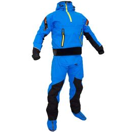 Accessoires stevige droge suit met capuchones veilig drysuit latex mannen veer voor wildwater groeiende varen kajakken vissen wetsuit warm waterdicht