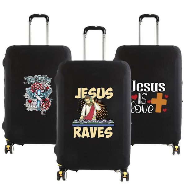 Accesorios Maduras Cubiertas de protección de Jesús Impresión ELASTA ELASTIC ELASTA CUBIERTA Protector para una maleta de 18 