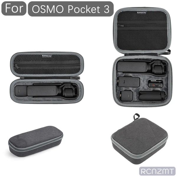 Accessoires sac de costume SunnyLife pour DJI Osmo Pocket 3 Sac de boîtier Boîte portable sac à main transport Osmo Pocket 3 Accessoires Kits