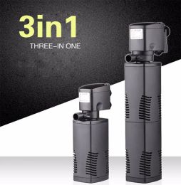 Accessories Sunsun Jp 110v 240v 3 in 1 Aquarium Fish Tank Internal Filter Submersible Oxygen Water Pump