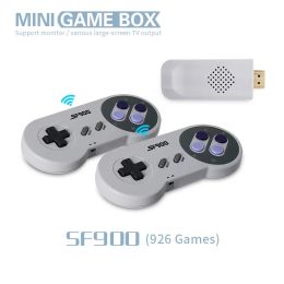 Accessoires Console de jeu vidéo rétro sans fil Super 16bit pour Super Game Stick HD Compatible 926 Jeux pour SFC / SNES 2021 Nouveaux jeux