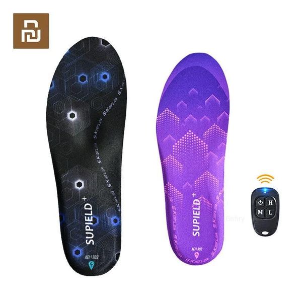 Accessoires SUPIELD Aerogel Télécommande sans fil Semelles chauffantes électriques Semelles chauffantes chaudes d'hiver Lavables Hommes Femmes Chaussures de sport Coussinets