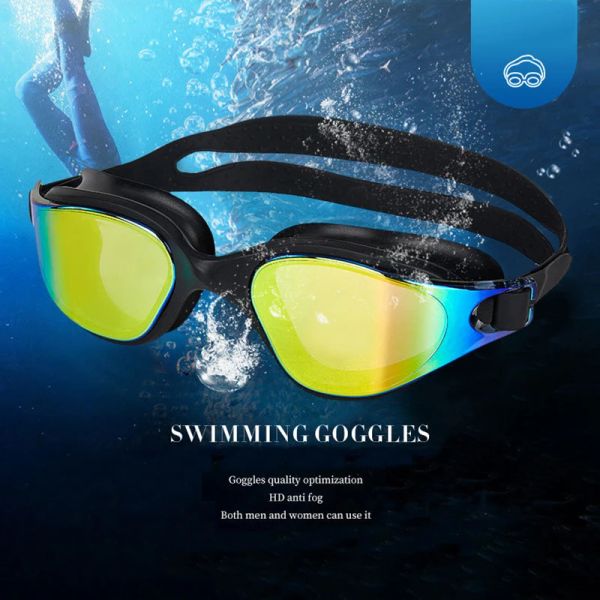 Accessoires Swimming Goggles Men Adults Swim Glasses Femmes Antifog étanche Antifog Perbelles UV Protection des sports nautiques Plats de sport réglables