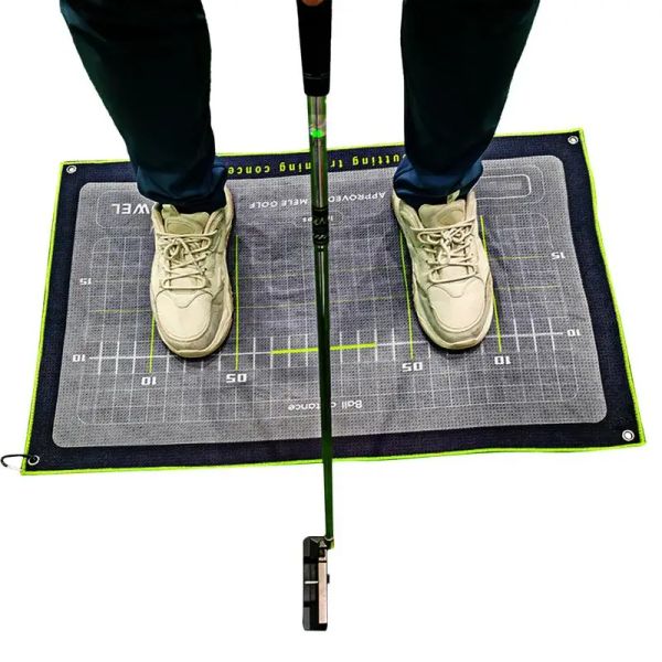 Accesorios Dispositivo de entrenamiento de swing Golf Mat de pie Golfista Swing Swing Swing Trainer Equipo de entrenamiento de golf al aire libre Ayuda de entrenamiento de swing confiable