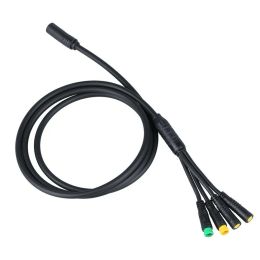 Accesorios Cable de extensión T4 1M Ebbus Bafang Cableado para 1T4 Cable Middrive Kits Motor Motor Higo BBS01/S02/HD Accesorios para bicicletas