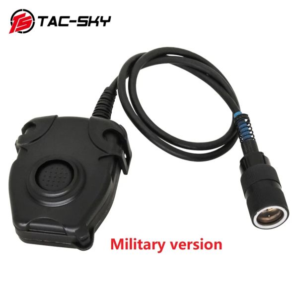 Accessoires Adaptateur militaire PTT TACSKY 6pin compatible avec le casque original Peltor / MSA pour AN / PRC 148 152 152A Walkietalkie