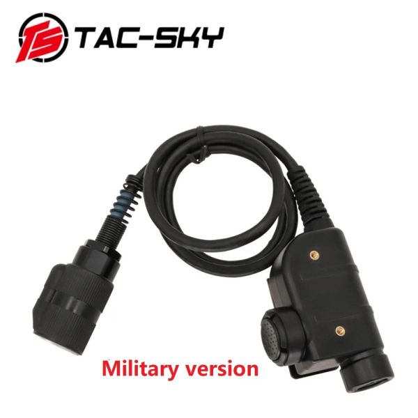 Accessoires TACSKY SILYNX Version militaire Adaptateur PTT AN / PRC 148 152 PTT 6 PIN SILYNX PTT compatible avec le casque d'origine Peltor / MSA