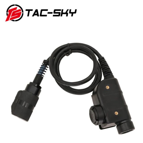 ACCESSOIRES TACSKY TACTICAL PTT AN / PRC 148 152 6PIN SILYNX PTT ADAPTER COMPATIBLE AVEC TACTICAL HUNTING TOSHING COMTAC SORDIN