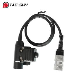 Accessoires TACSKY U94 PTT 6PIN CASSET TACTIQUE PTT 6PIN U94 PTT pour AN / PRC 152 152A 148 Modèle de simulation Radio Milito Radio Virtual Boîte