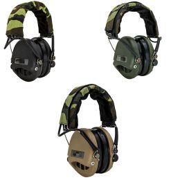 Accessoires Tactical AirSoft Msasordin Headset IPSC Military Hunting Noise Annuling Shooting Headphones Cable avec un casque de 3,5 mm Jack