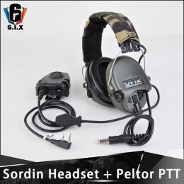 Accessoires Tactical Aviation Zsordin Headset Airsoft Sordin casque PTT Midland Softair Shooting Accessoires Z111