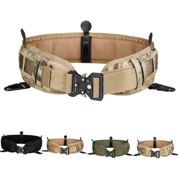 Accesorios Cinturón táctico Molle War Battle Equipo militar Nylon Girdle Ajustable Swat Army cintura de cintura Soporte para trabajar cinturón de caza