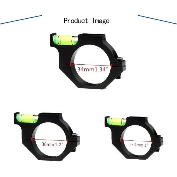 Accessoires Gradimentant circulaire tactique, adaptateur de niveau de bulle, vue, outil de niveau liquide, 25,4 mm, 30 mm, 34 mm, base de montage à vue de niveau