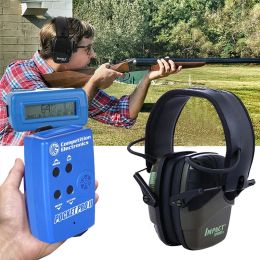 Accessoires Tactique de prise de vue électronique tactique avec capteur Buzzer Hunter Training Electronic Shooting Earmuffs Antitinise Headphones