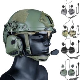 Accessoires Headsed Tactical Airsoft Paintball Shoting Headphones, pas de fonction de réduction du bruit, pas besoin de batterie, besoin d'utiliser avec PTT