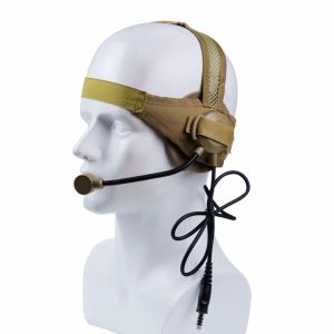 Accessoires Headset Tactical II avec microphone pour CS militaire tirant sur les jeux de chasse Walkie Talkie