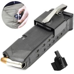 Accessoires Tactique Tactical Duty Magnetic Pocket Magazine Holder Mag Speed Loader Belt Holster Clips for Hunting Pistol 9mm / .40 SW