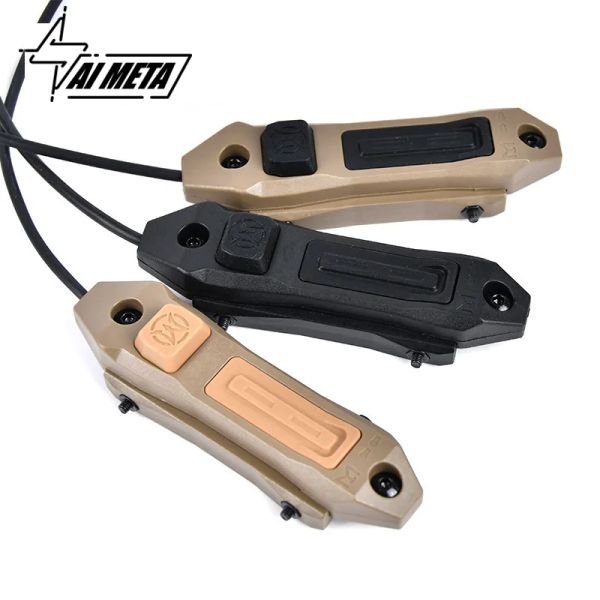 Accesorios Tácticos M300 M600 PEQ 15 DBALA2 NGAL MAWL CQBL LA5C INTERRUPTOR DE PRESIÓN DUAL FUNCIÓN CONTROL MLOK KEYMOD 20 mm Rail Picatinny