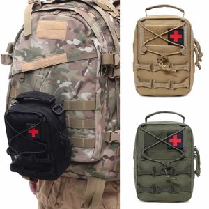 Accessoires Tactische medische tas riem taille molle pack tassen buiten lopen camping noodgevallen EHBO -kits militair EDC Survival Tool Pack