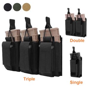 Accessoires Tactical Molle Magazine Pouch Tactical Pouch Single/Double/Triple Rifle Pistol Mag Pouch 2Layer Cartridge Holder voor M4 M14 M16