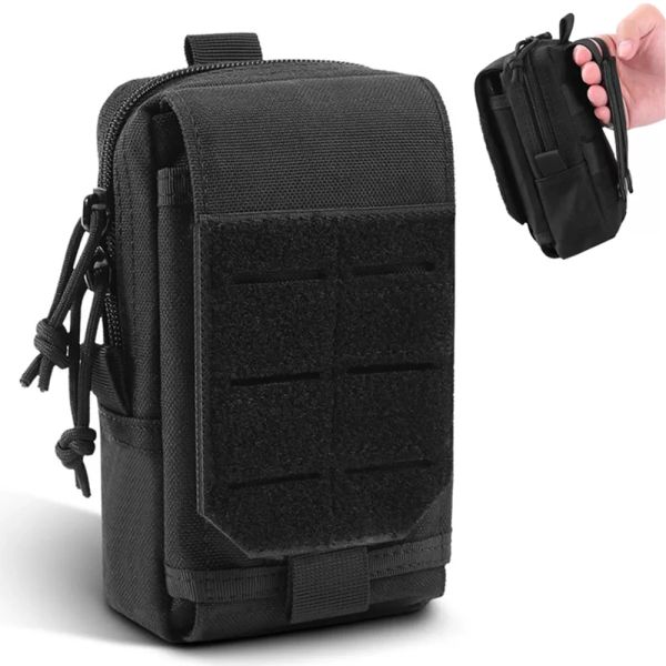 Accesorios Tácticos Molle Pouch Cinturón Bolsa de cintura EDC Pack Fanny Pack Pouch de teléfono móvil Accesorio de munas de munas de la revista Pouch Gear