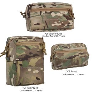 Accessoires Tactical Molle Small Universal Gp Pouch Hunting Vest GP Wide Pouch Tall Bag Airsoft CCS Zakje Militaire riem Outdoor Storage Kit