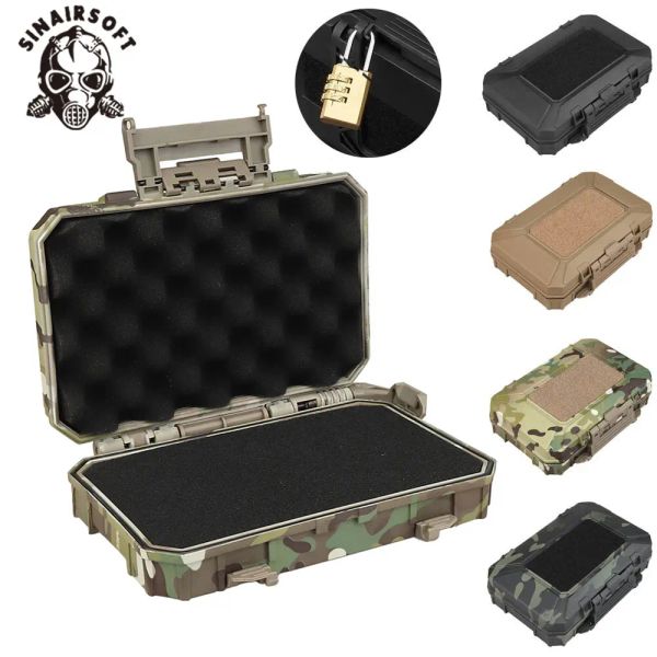 Accessoires Boîtier de sécurité pistolet tactique avec mousse Mélienne rembourrée Airsoft Handgun Case Boîte à outils Protective Boîte à outils Accessoires de chasse