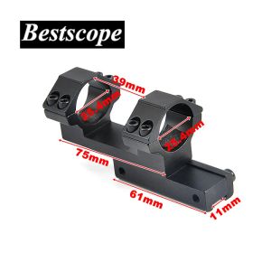 Accessoires Tactical Rifle Optic Scope Mount de 25,4 mm Adaptateur Picatinny Rail Picatinny Rail