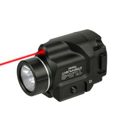Accesorios Linternas tácticas Tlr-8 Tlr-7 Luz LED con mira láser roja para caza G17 19 Sig Cz Tr8 Linternas láser Tr8 Tr7