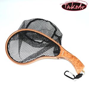 Accessoires Takedo TKL004 Soft Rubber Mesh Wanding Net Forel Casting Network Scoop Net Fly Fishing Net voor CARP -vissen