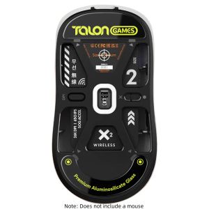 Accessoires Talongames Glazen muisvoeten Compatibel met Pulsar X2 / X2 Mini Wireless Mouse Aangepaste Ronde Ronde Rand Mouse Glass Skates