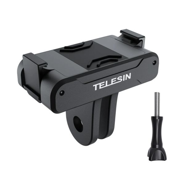 Accesorios Adaptador de aleación de aluminio telesina para DJI OSMO Action 3 Magnetic Two Adaptador de garra Accesorios de cámara de acción de nylon