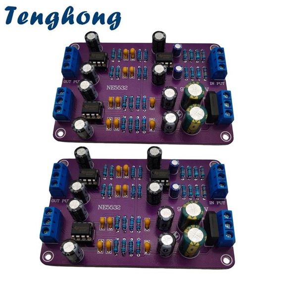 Accessoires Tenghong 2 pièces NE5532 filtres croisés 2 voies 4 canaux haut-parleur électronique diviseur multifréquence condensateur monolithique bricolage