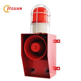 Accessoires TGSG06C Type de crash Sound and Light Alarm 130dB Utilisé dans Crane / Gantery Cranes / Bridge Cranes / Port Siren Industrial Alarm Safety