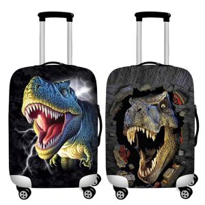 Accessoires Dikke elastische bagagebekleding dinosauruspatroon Bagage -covers Geschikte 19 tot 32 inch koffer Case Dust Cover Travel Accessoires