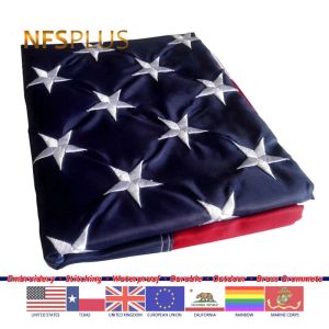 Accesorios Espesar Nylon Bandera Americana EE. UU. Marina de los EE. UU. Texas Reino Unido UE Arco Iris LGBT Banderas y pancartas decorativas de 3x5 pies para el hogar y el exterior