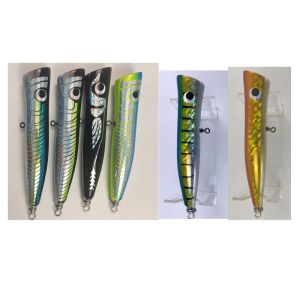 Accessoires en bois charpentier bois flottant popper stickbait pêcheur lere moyen paullownia lourd pour, kingfish, bluefintuna