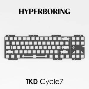 Accessoires TKD Cycle7 Plaque de clavier PP PC PC FR4 Aluminium (PCBmounted et Platemounted) Cycle70