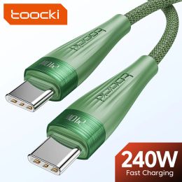 Accessoires TOOCKI 240W CABLE USB C TYPE C CHARGE FAX FAX PD CHARGER YPE C À USB C CORDE DE DONNÉ