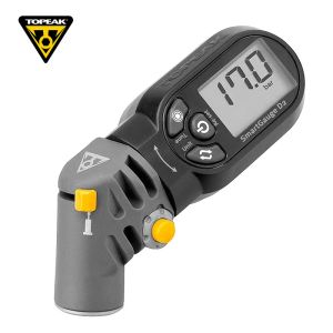 Accessoires TOPEAK TSG02 BICYCLE numérique SmartGauge Bike Tire Air Pressure Pressure 250 PSI Electronic LCD Rotation Smarthead