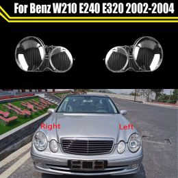 Accessoires transparante auto voorkopkop hoofdlamp licht lampenkap lampcover glazen lensschaal voor Mercedesbenz W210 E240 E320 2002 ~ 2004